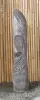 Artikelbild 2 des Artikels “Tiki Polynesian Statue aus Kokosnussholz, ca. 125cm hoch mit schwarz-weißer Farbe, Ø ca. 18-28 cm “